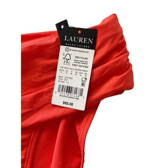 Lauren Ralph Lauren Women's Beach Club Banded Hipster Swim Bottom Size 14 $65 - Picture 2 of 5